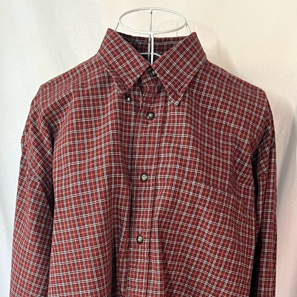 IZOD Red Button Down Long Sleeves